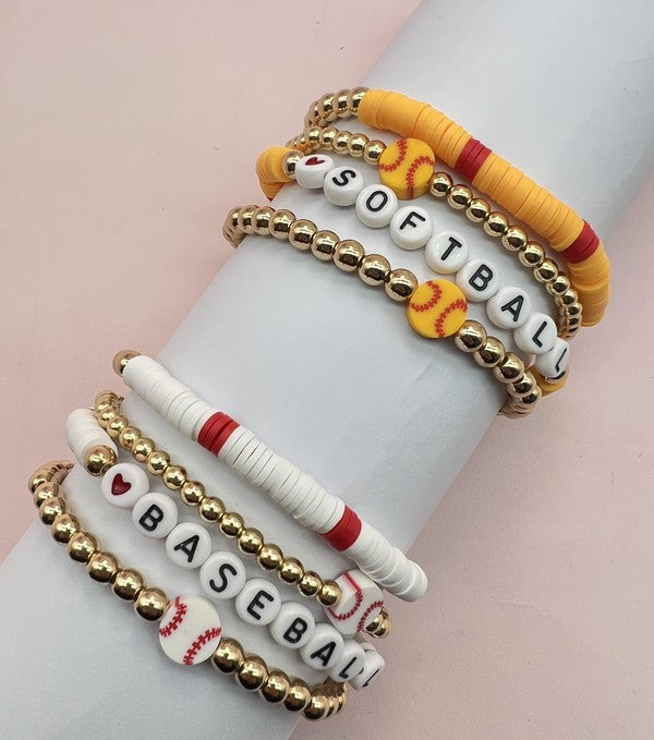 Baseball OR Softball bracelet SET