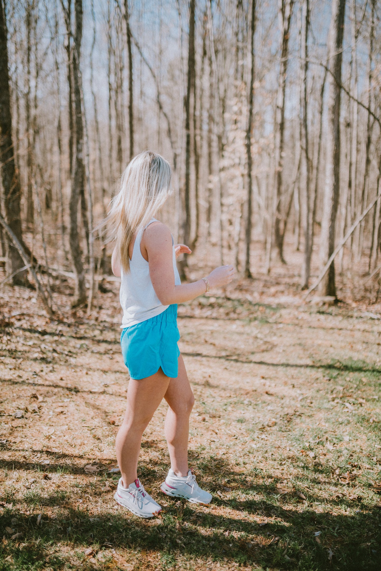 Deep Sky Smocked Waistband Shorts