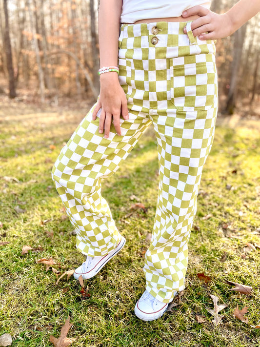 Liz Checkered Pants