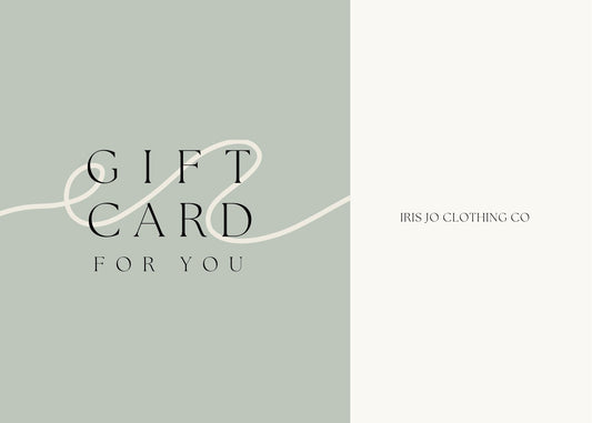 Iris Jo Clothing Co e-Gift Card